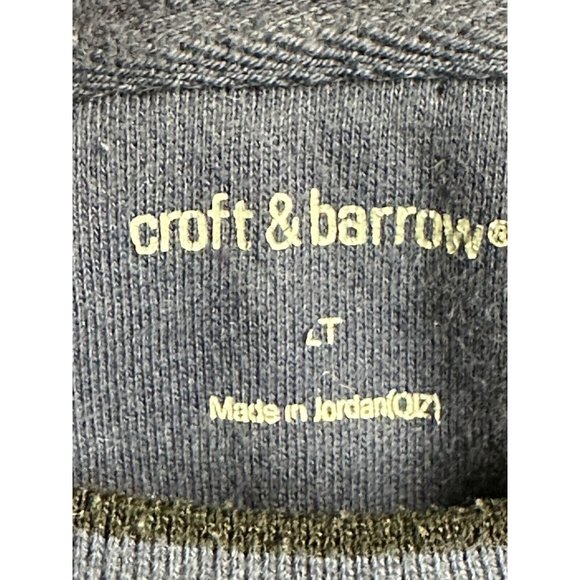 Croft & Barrow Eagle American Flag Crew Sweatshirt Mens Blue Workwear Quilting - Picture 12 of 12